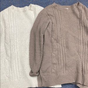 Sold together women’s gap cable sweaters